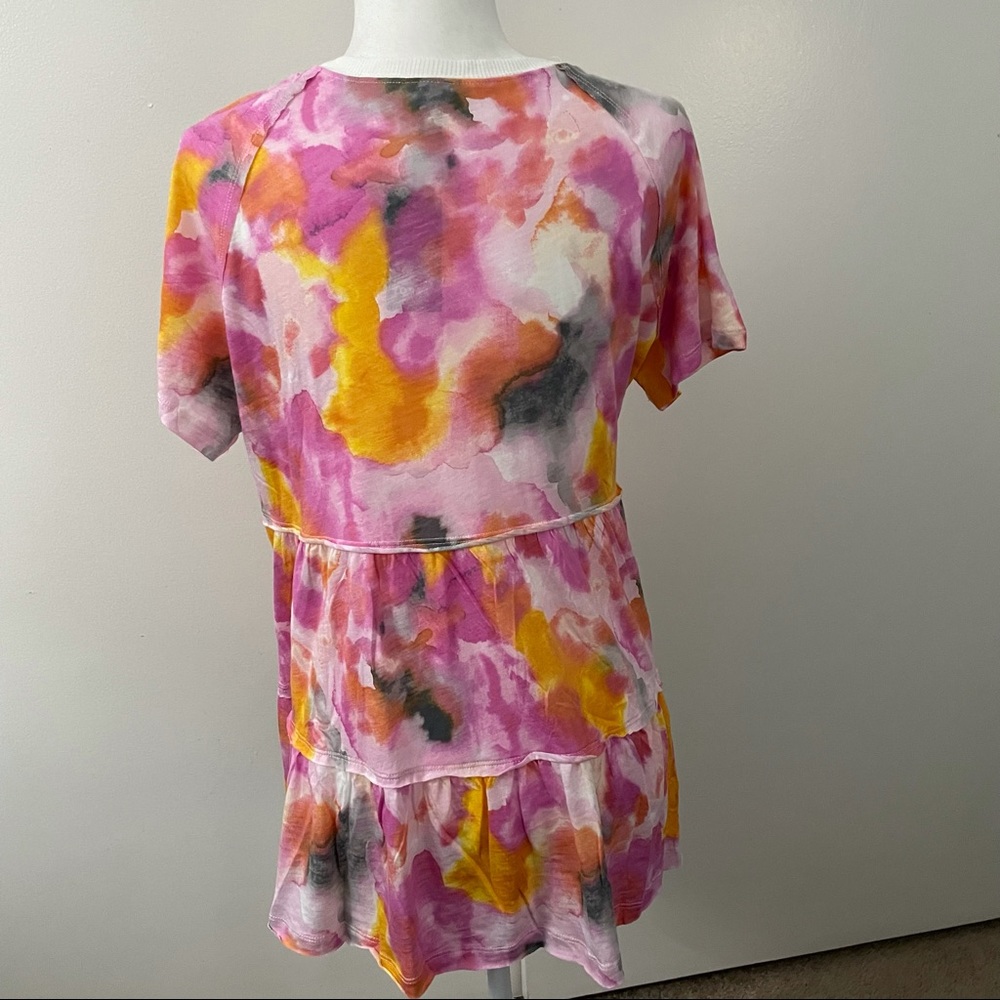 Watercolor Tie-Dye Tiered Babydoll - Picture 5 of 7